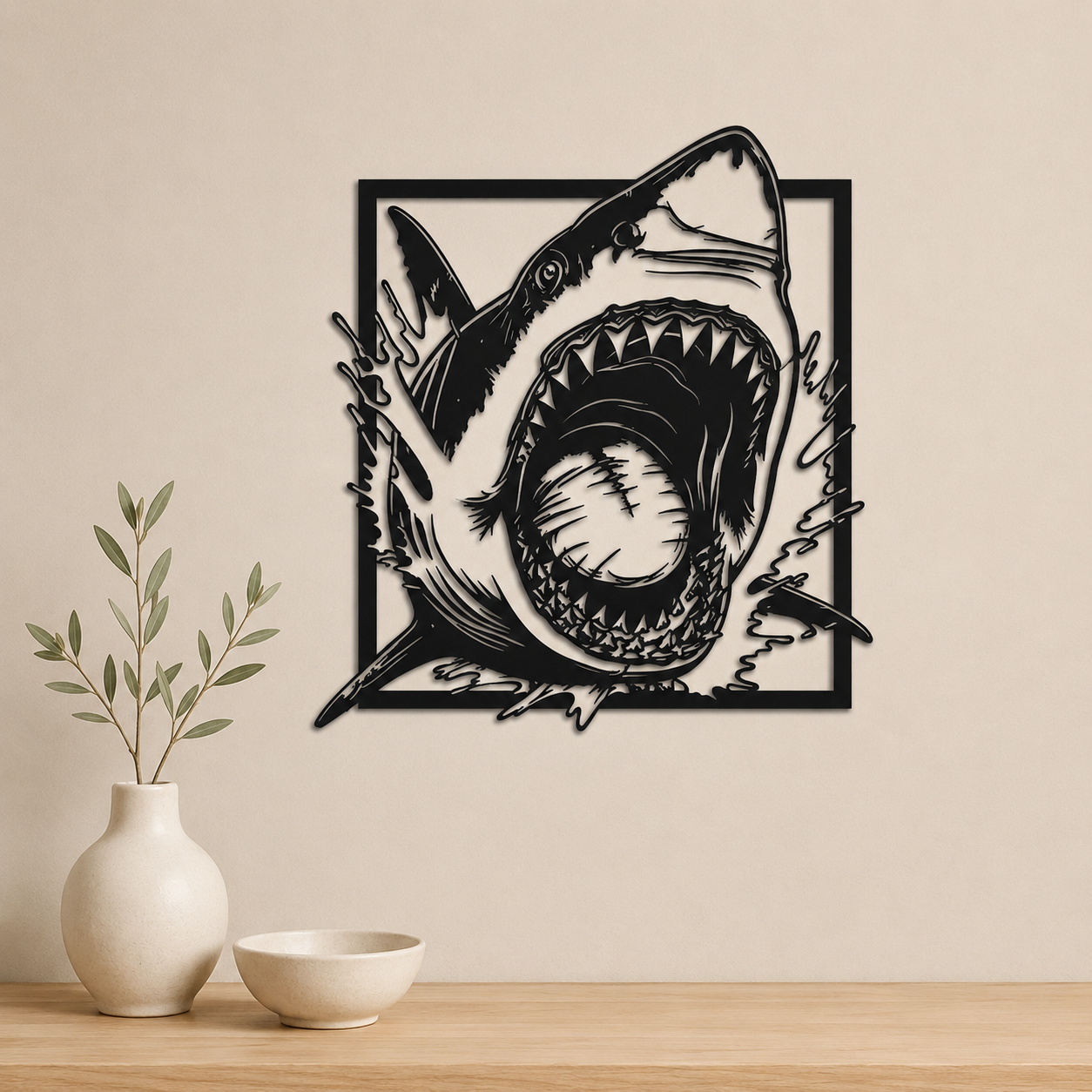 Настінне панно «Shark Attack»